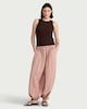 image 2 of F&F Tie Hem Balloon Trousers in Pink