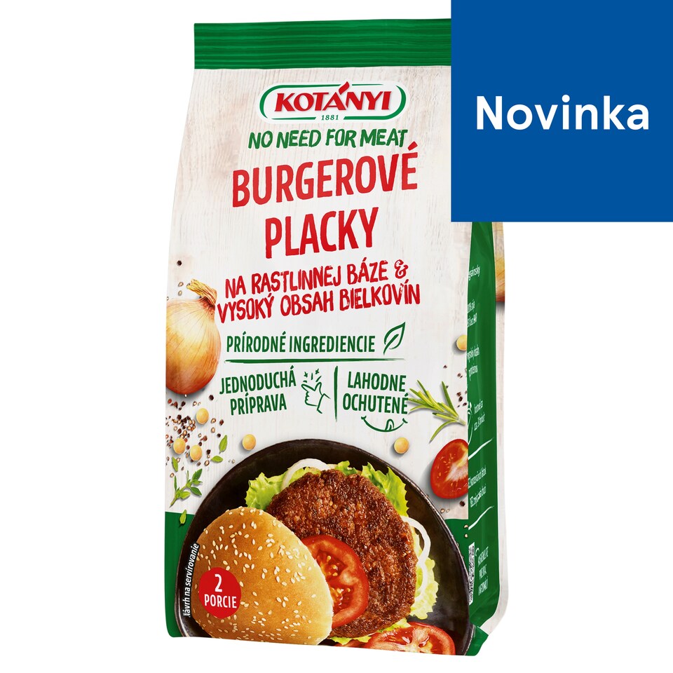 Kotányi No Need For Meat Burgerové placky 100 g