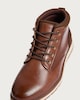image 3 of F&F Faux Leather Lace Up Ankle Boots in Brown