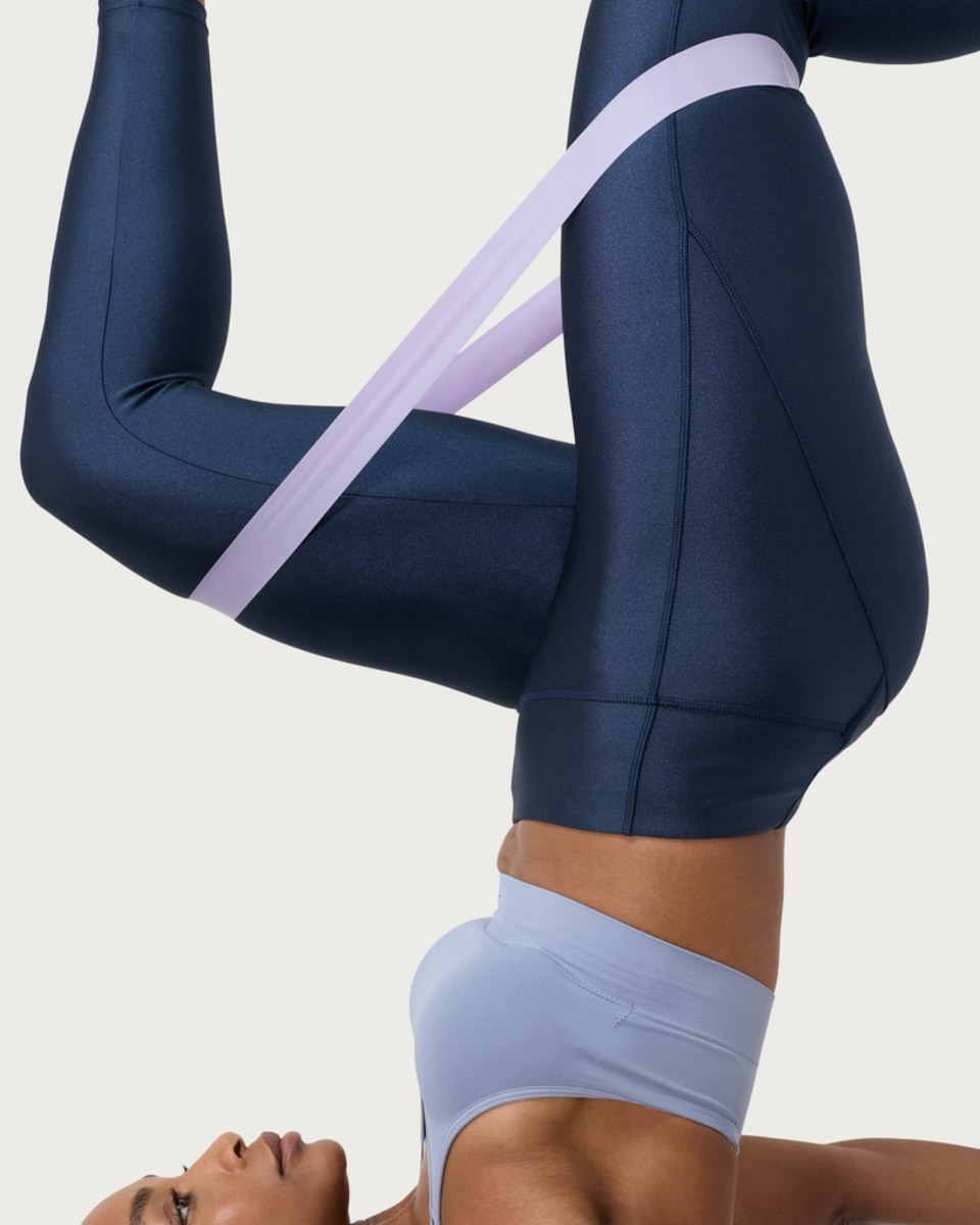 image 1 of F&F Active EVERYHOUR High Shine High Waisted Leggings in Navy