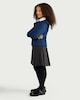 image 2 of F&F School Girls Pure Cotton Cardigan in Blue