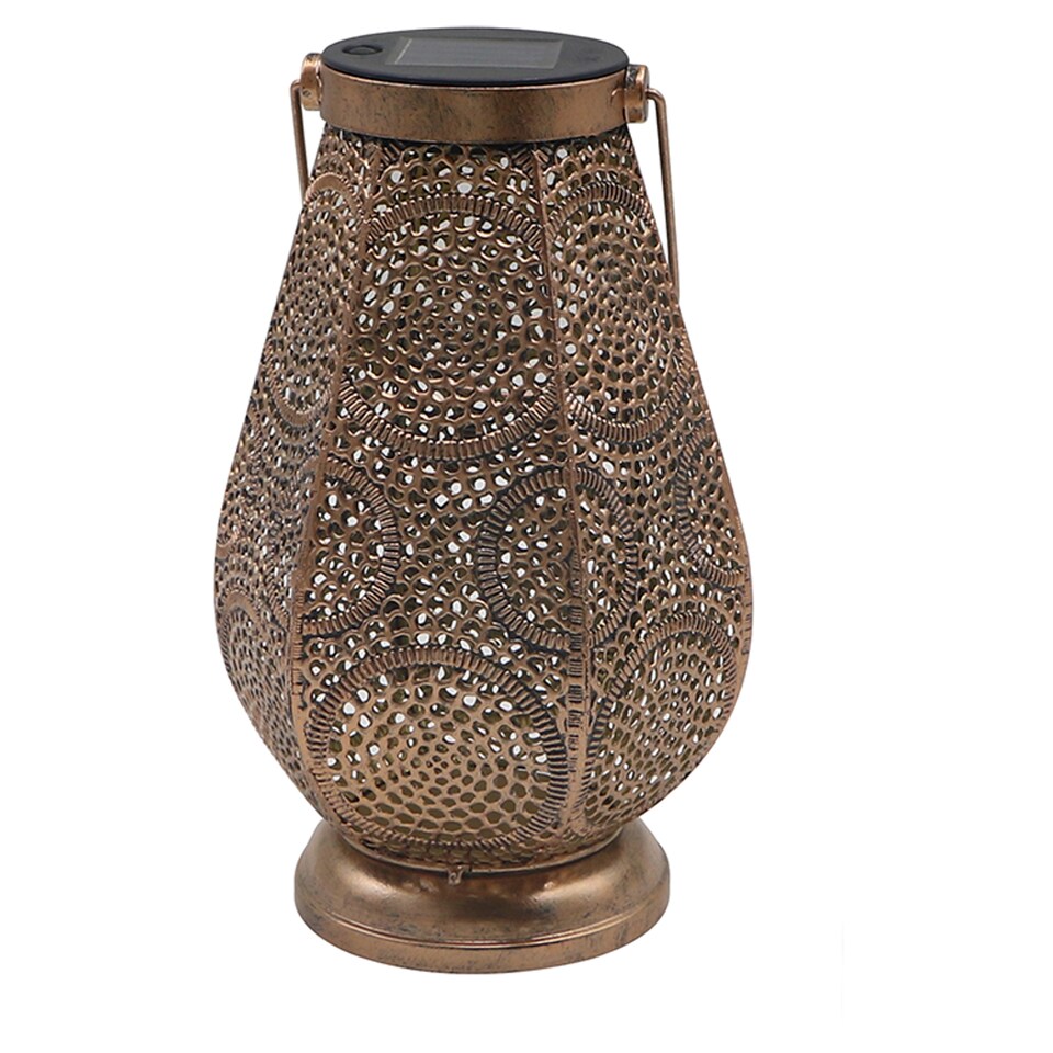 image 1 of Tesco Solar Marrakech Metal Lantern