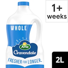 Cravendale Filtered Fresh Whole Milk 2L Fresher for Longer