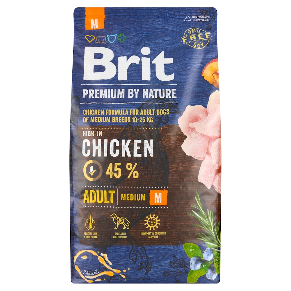 image 1 of Brit Premium by Nature Adult M Complete Dog Food 8kg