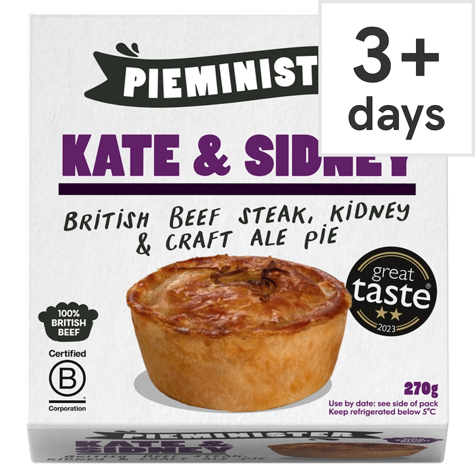 Pieminister Kate & Sidney Steak, Kidney & Craft Ale Pie 270g