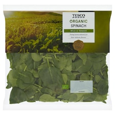 Tesco Organic Spinach 200G