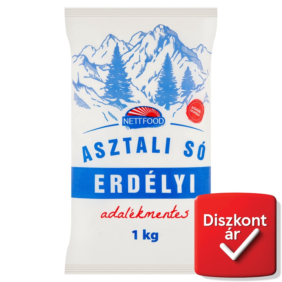 Nett Food erdélyi adalékmentes asztali só 1 kg
