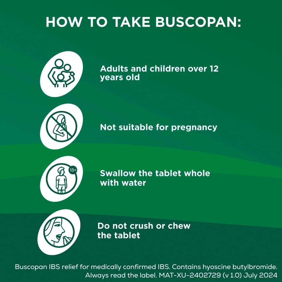 image 1 of Buscopan IBS Relief Tablets - Pain & Discomfort Relief 20s