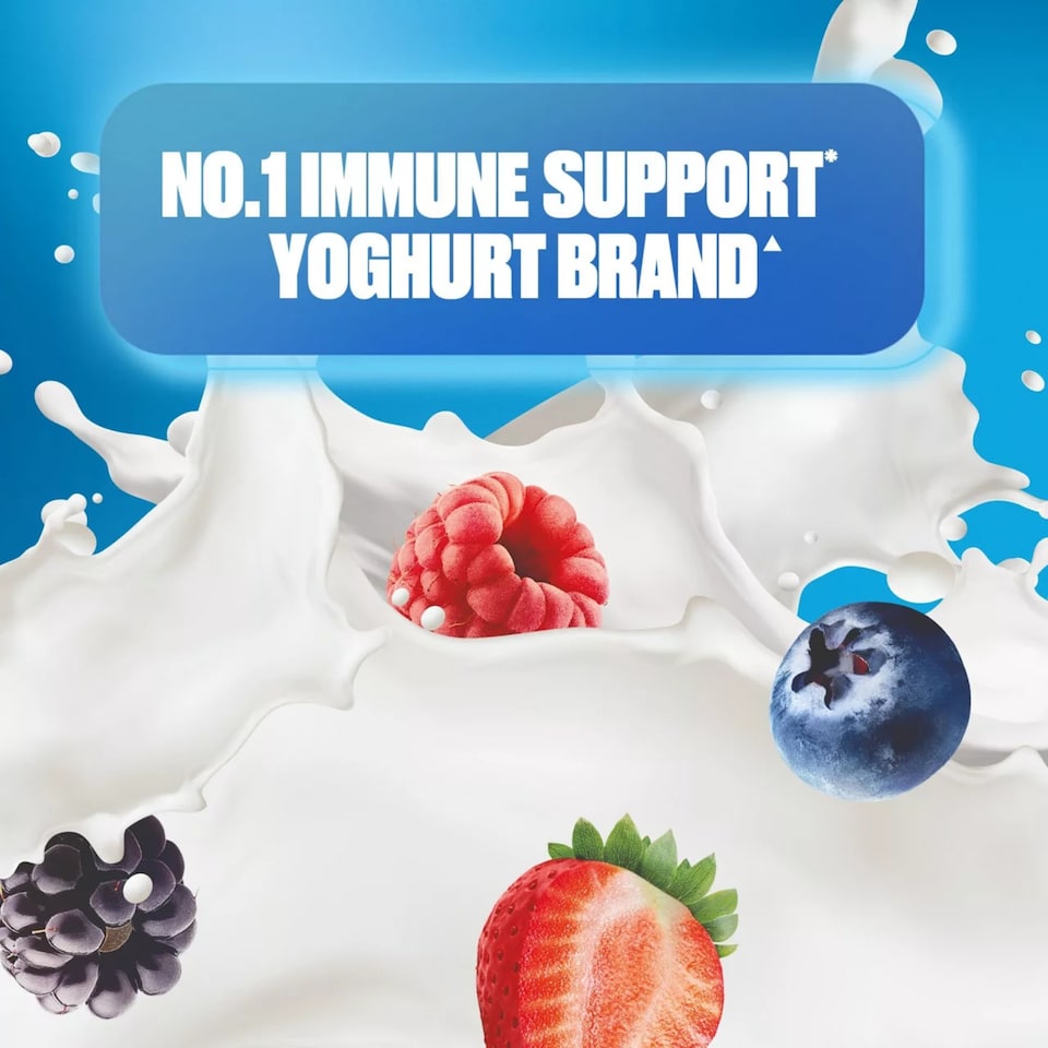 image 1 of Actimel Forest Fruit Immune Support Yogurt Drink Family Pack 14x100g