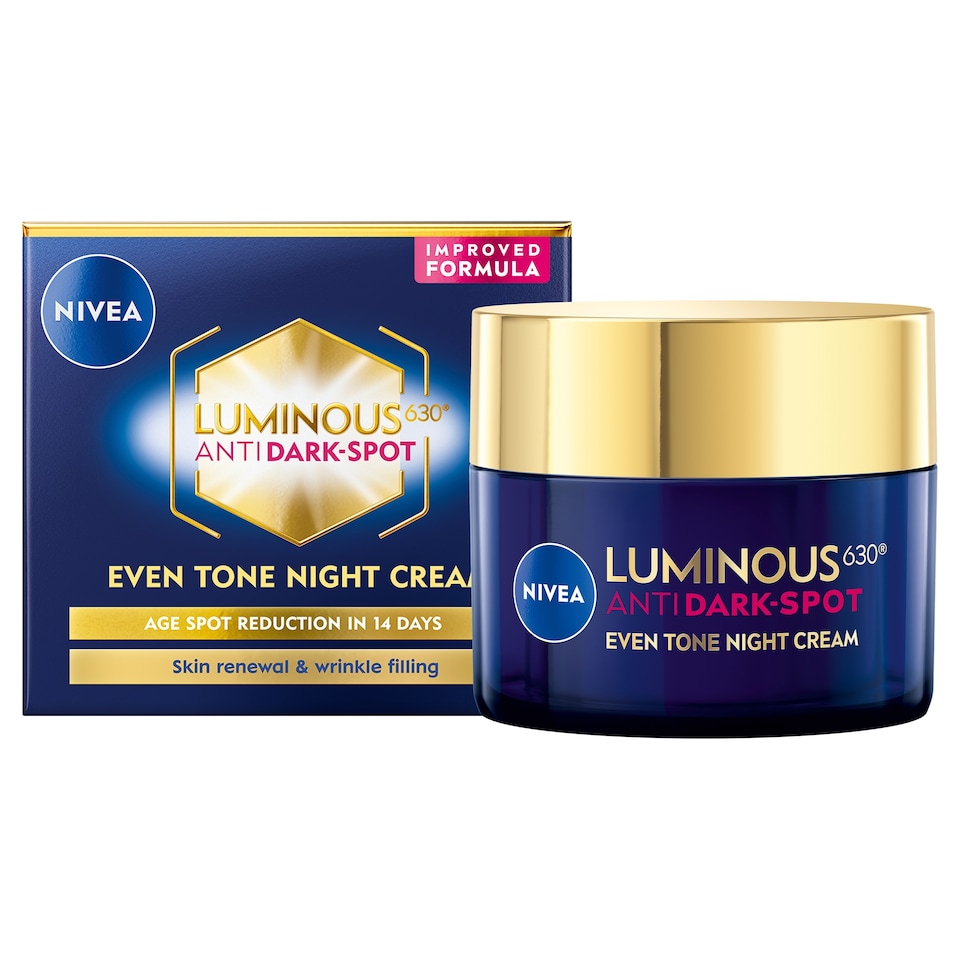 image 1 of NIVEA Luminous 630 Anti Dark Spot Night Cream Moisturiser 50ml