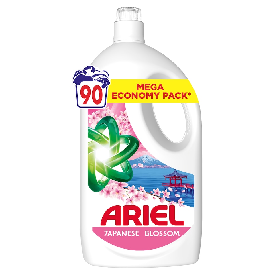 Obrázek 1 pro produkt Ariel Tekutý Prací Prostředek, 90 Praní, Japanese Blossom