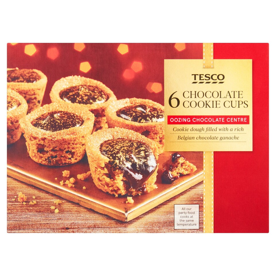 T. 6 S'mores Cookie Cups 144g Tesco Groceries
