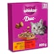 image 1 of WHISKAS 1+ DUO MEATY Combos Dry Cat Food Biscuits 800g