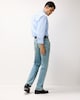 image 3 of F&F Cotton Rich FREEF!T® Straight Leg Jeans in Blue