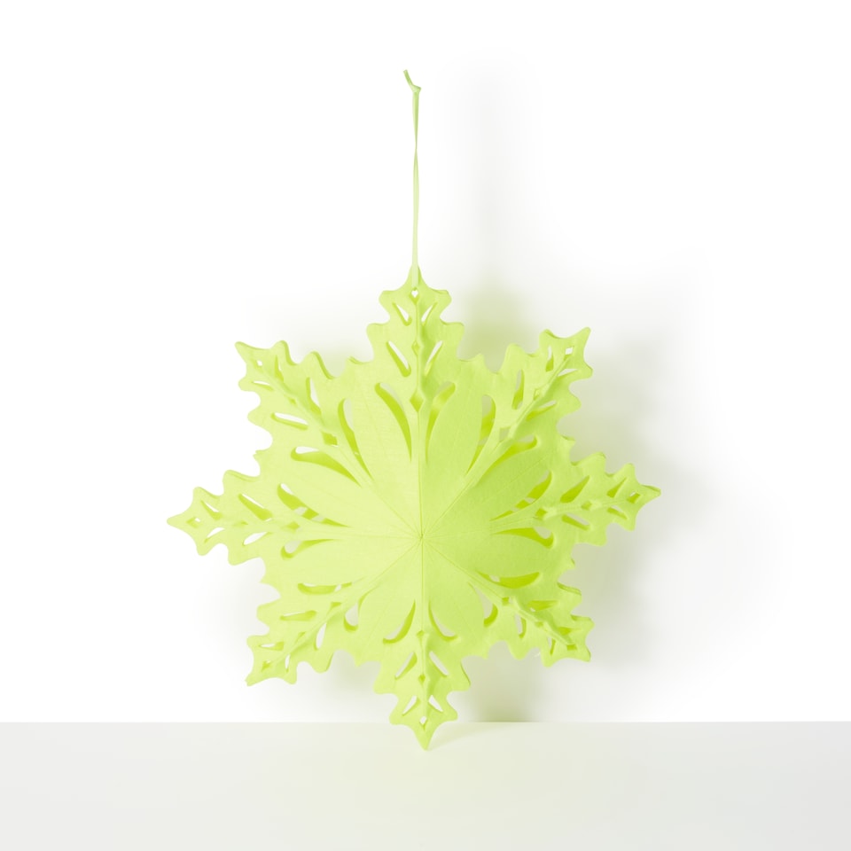 image 1 of Paperchase Neon Christmas Snowflake Decoration