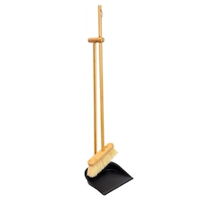 Blackmoor Bamboo Long Handle Dustpan and Brush