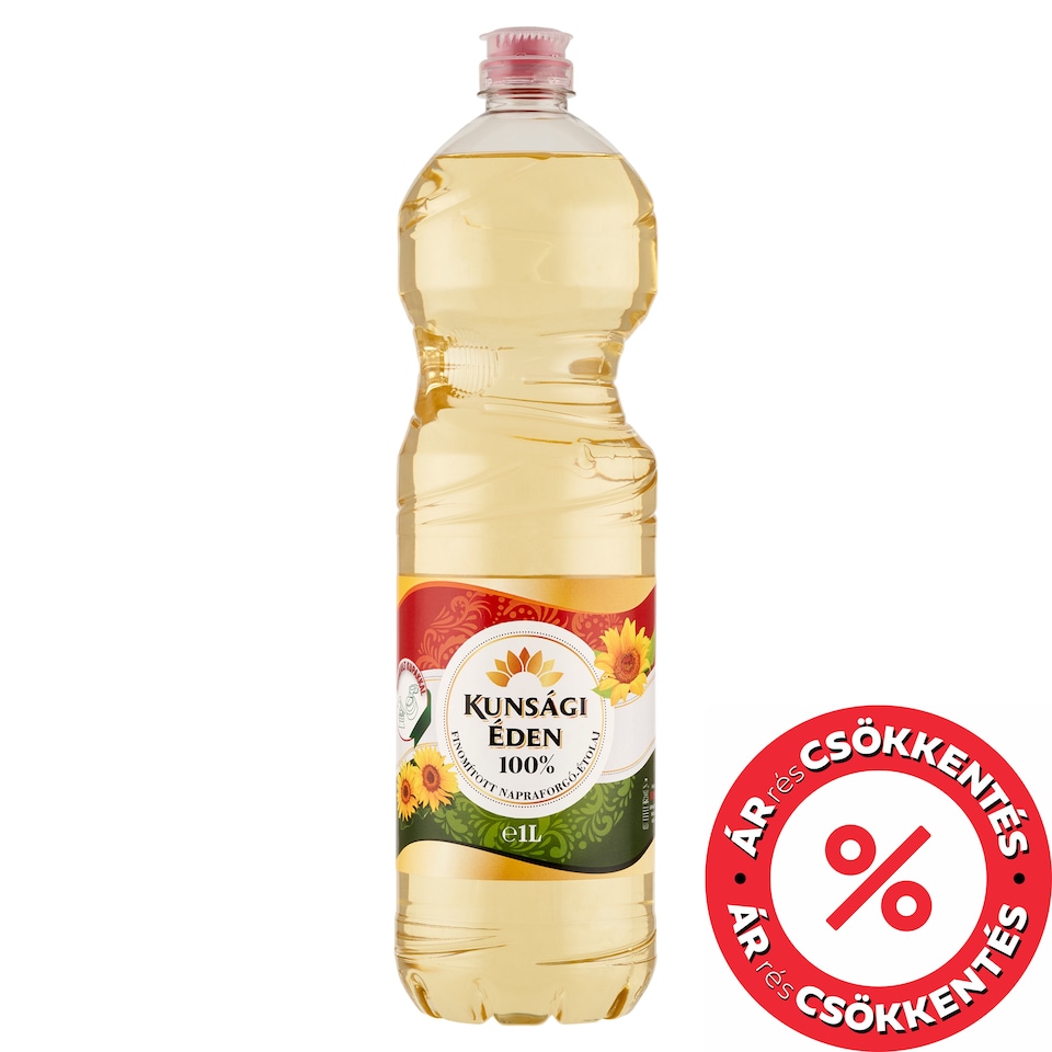 Kunsági Éden 100% Fine Sunflower Oil 1 l