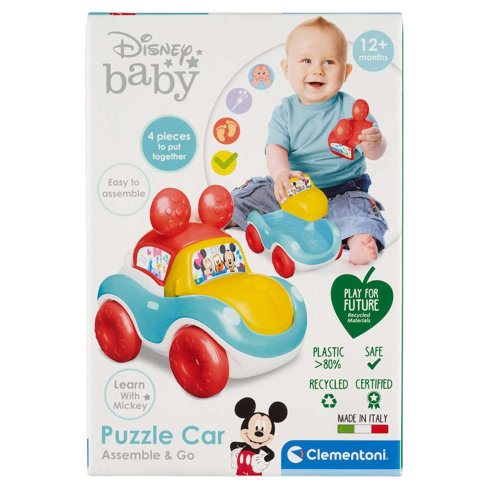 Clementoni Disney Baby Assemble & Go Puzzle autíčko