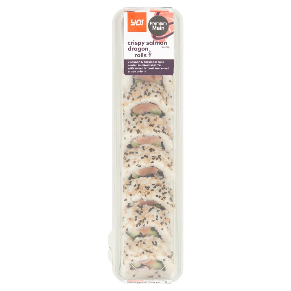 YO! Crispy salmon dragon rolls 196g