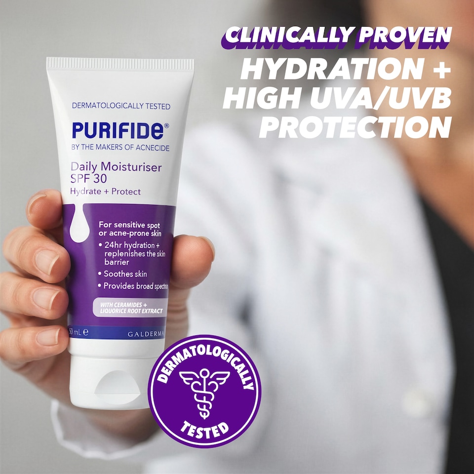 image 1 of Purifide Daily Moisturiser Spf 30 50Ml