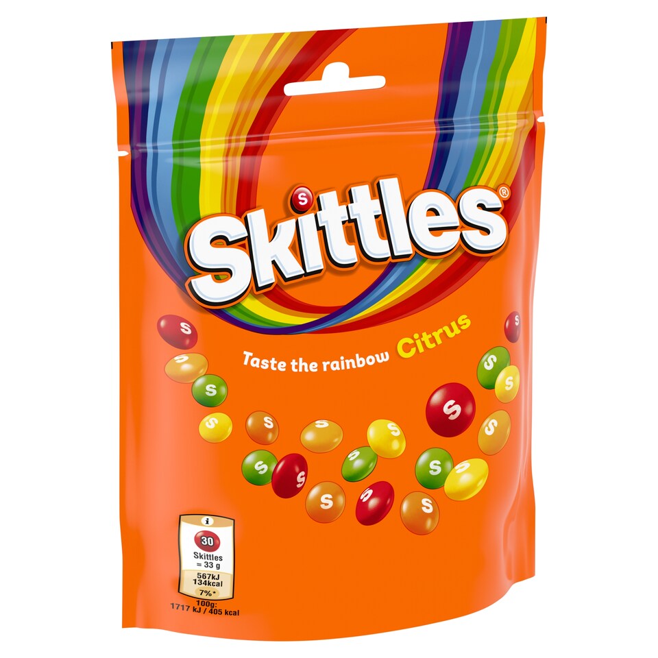 Obrázek 1 pro produkt Skittles Žvýkací bonbóny v křupavé cukrové krustě s příchutí citrusového ovoce 152g