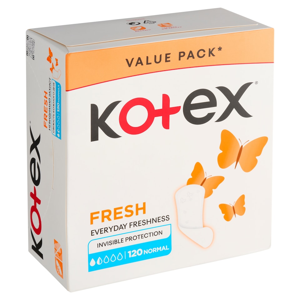 Obrázek 1 pro produkt Kotex Fresh Normal slipové vložky 120 ks