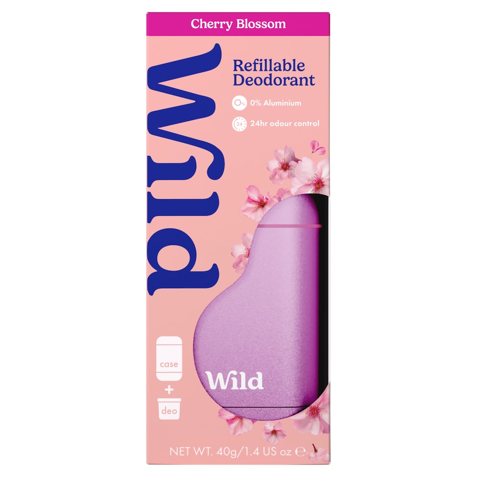 image 1 of Wild Cherry Blossom Refillable Natural Deodorant Starter Pack 