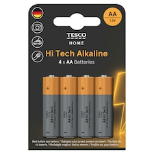 Tesco Power Hi Tech alkalické batérie AA 4 ks