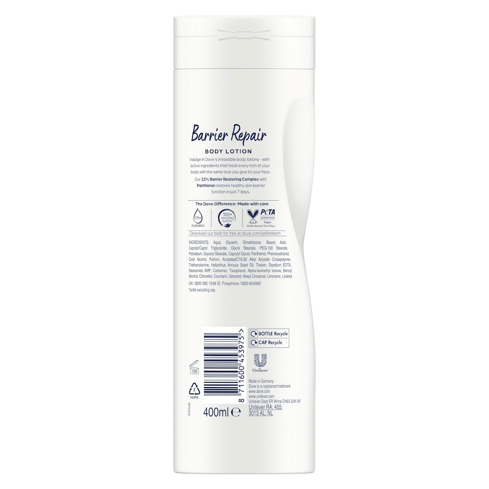 image 1 of Dove Barrier Repair Body Lotion 400ml