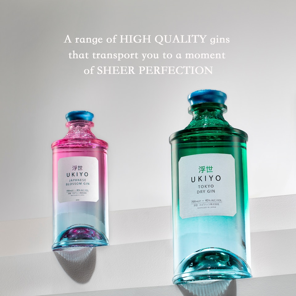 image 1 of Ukiyo Japanese Blossom Gin 70cl