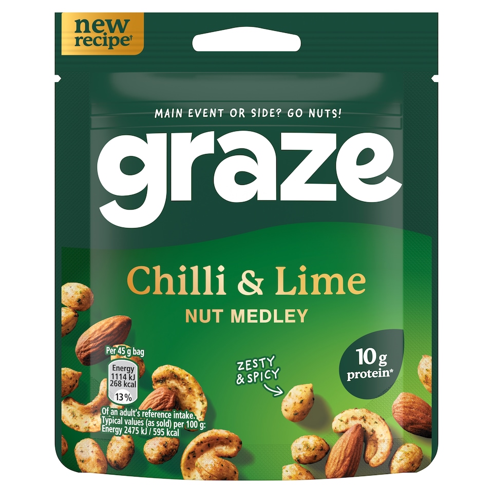 Graze Chilli & Lime Nut Medley 45g