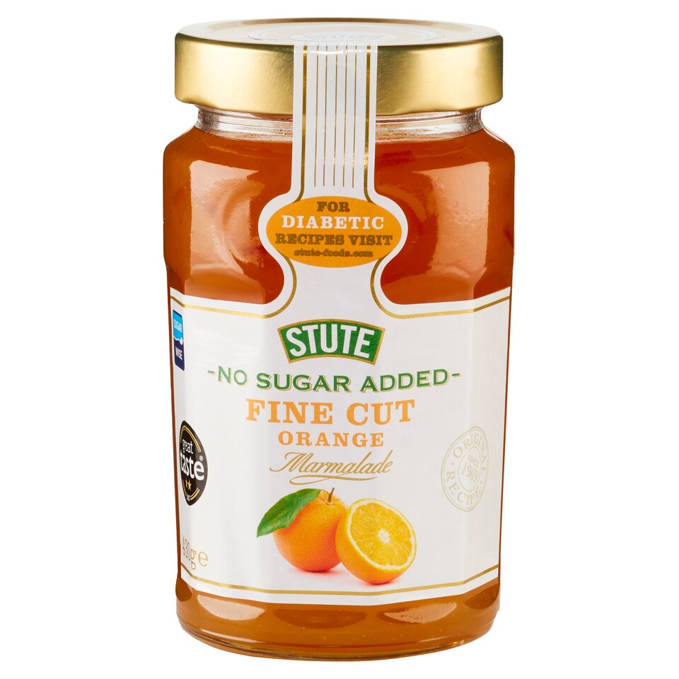 Stute No Added Sugar Fine Cut Marmalade430g