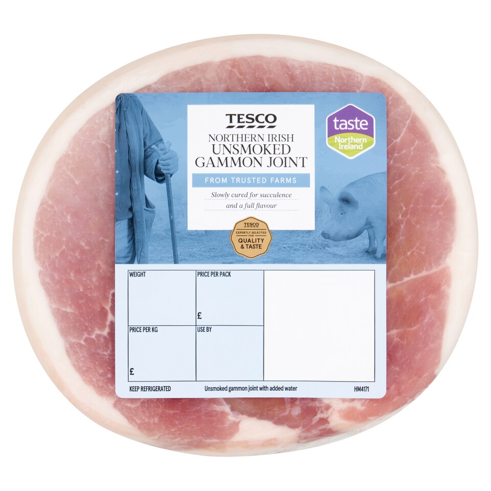 Tesco Northern Irish Unsmoked Gammon Joint 1.428kg - 2.132kg