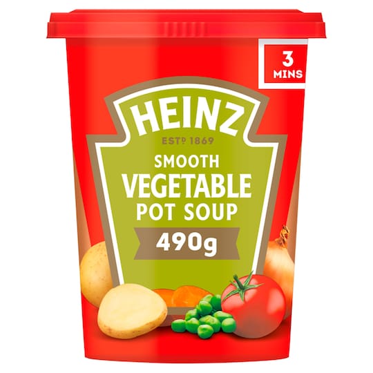 Heinz Smooth Vegetable Pot Soup 490G Tesco Groceries