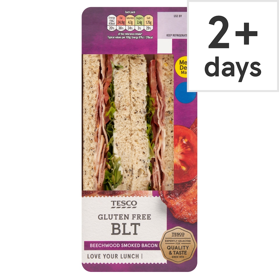 Tesco Gluten Free BLT Sandwich