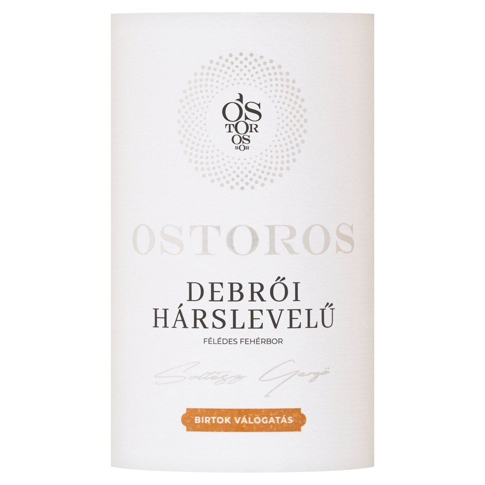 Ostorosbor Debrői Hárslevelű classicus félédes fehérbor 12% 750 ml  1. kép