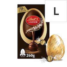 Lindt Lindor Dark Chocolate Egg with 70% Cocoa Truffles 260g