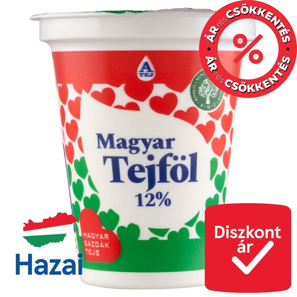 image 1 of Magyar Tejföl Semi-Fat Sour Cream 12% 140 g