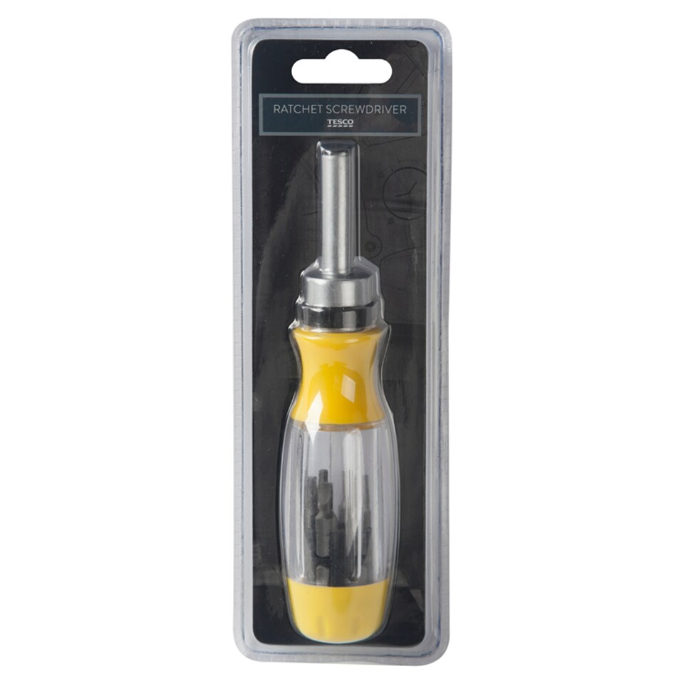 Tesco 13 1 Ratchet & Screwdriver Set