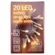 image 1 of Snow Meister SM2747 20 LED Battery String Light Warm White 1,33 m
