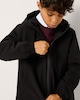 image 2 of F&F Boys Hooded Shower Resistant Raincoat in Black