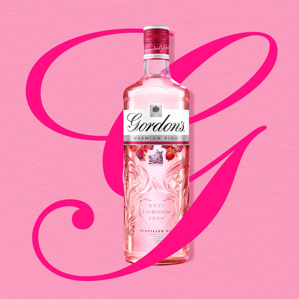 image 1 of Gordon's Premium Pink Distilled Gin Bottle 37.5% Vol 1L