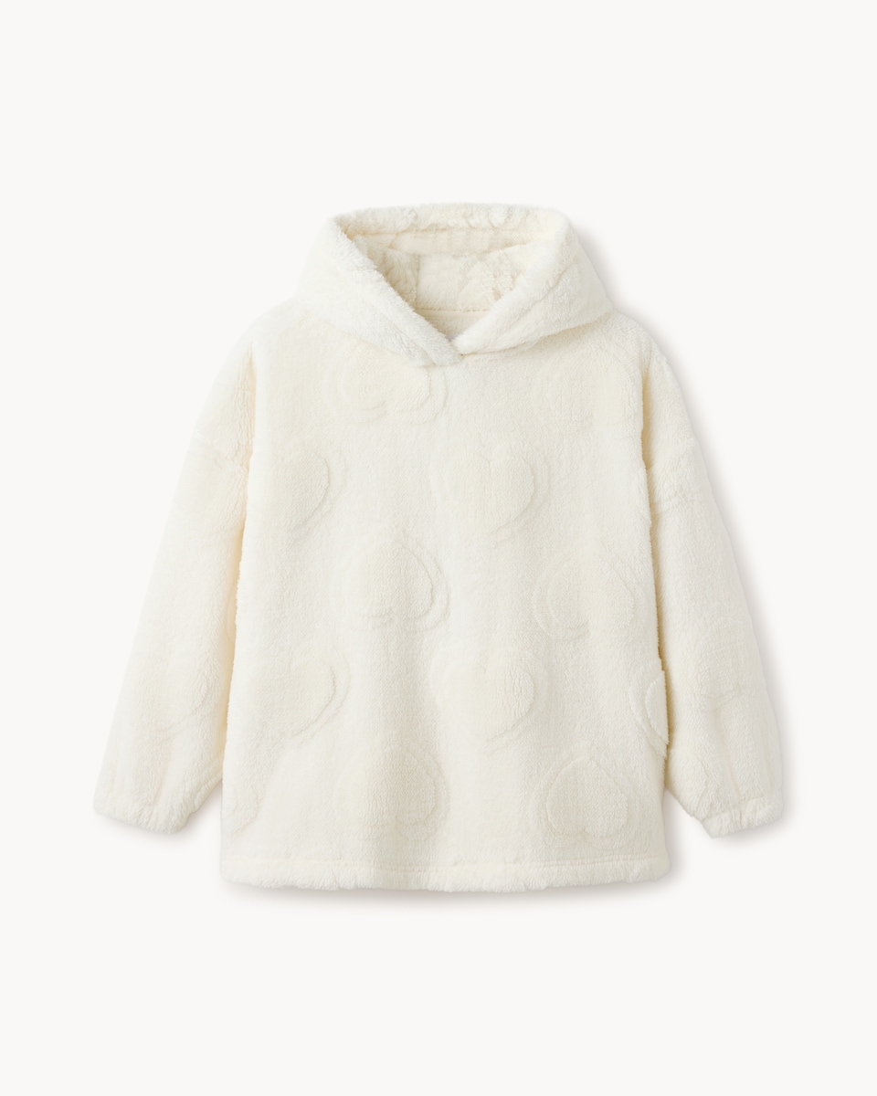 F&F Girls Fleece Pyjama Hoodie in Multi