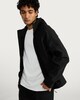 image 1 of F&F Hooded Zip Up Shower Resistant Jacket in Black
