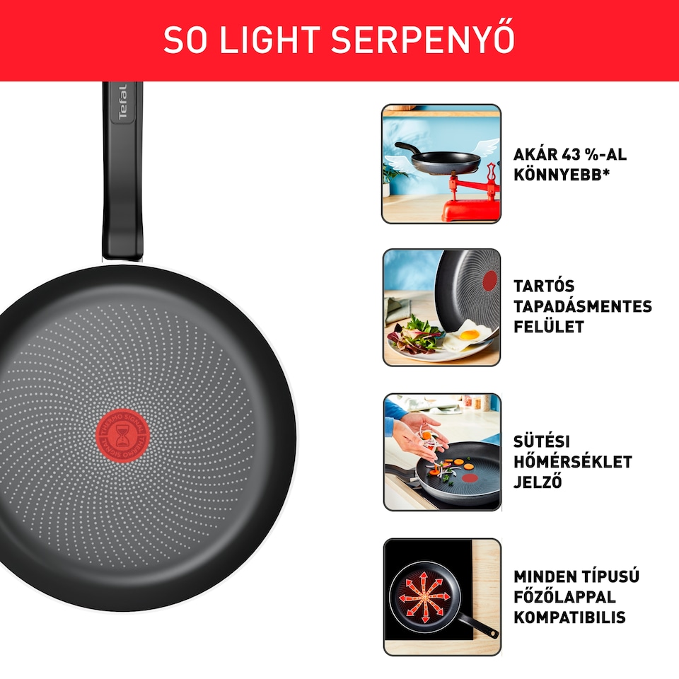 image 1 of Tefal So Light Fry Pan 28 cm