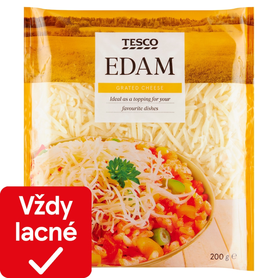 Tesco Edam strúhaný 200 g