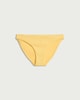image 4 of F&F Ribbed High Leg Bikini Bottoms in Yellow