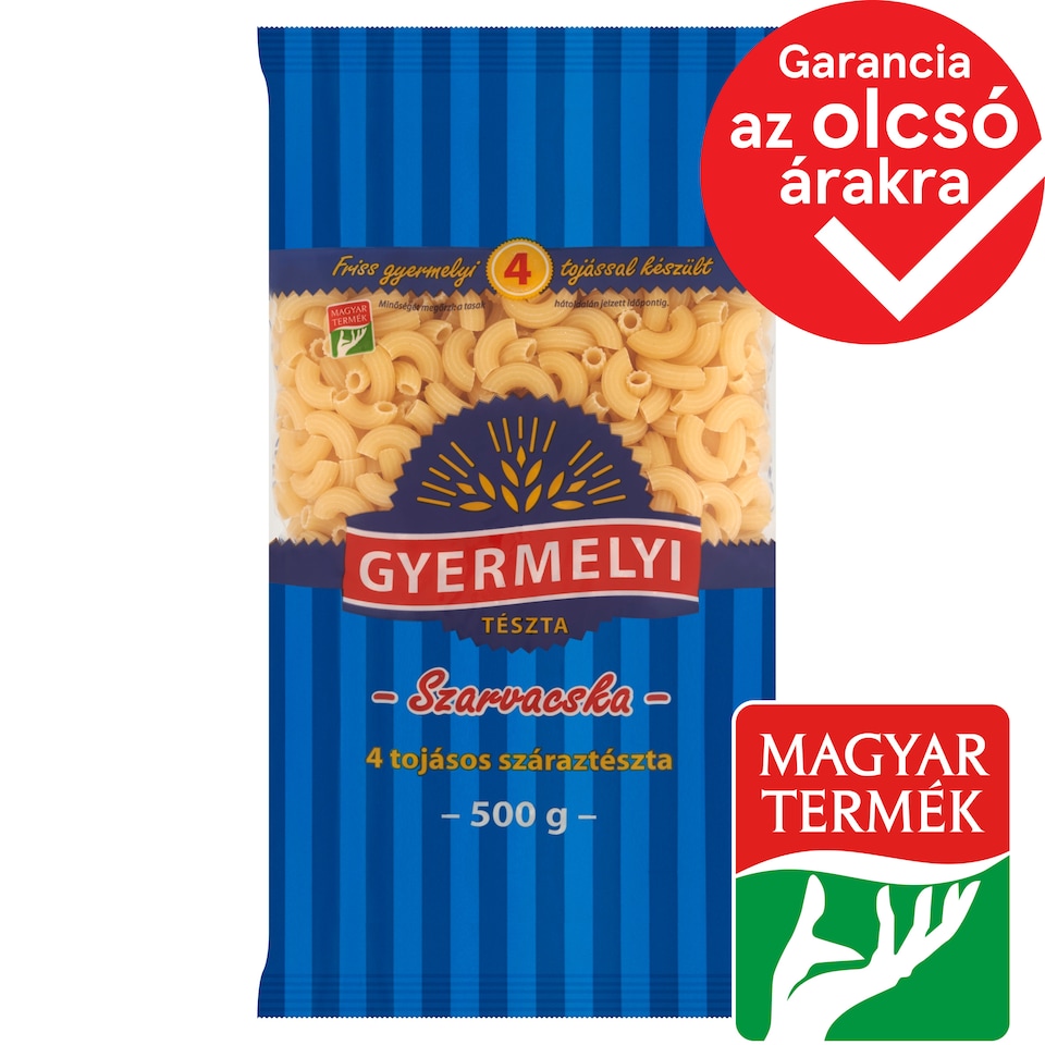 Gyermelyi szarvacska 4 tojásos száraztészta 500 g