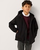 image 1 of F&F Boys Hooded Shower Resistant Raincoat in Black