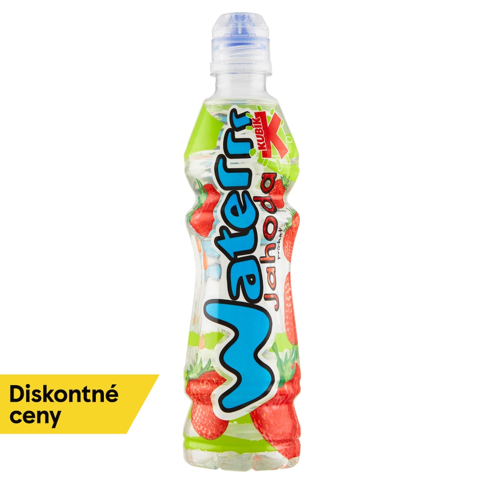 Kubík Waterrr Príchuť jahoda 500 ml